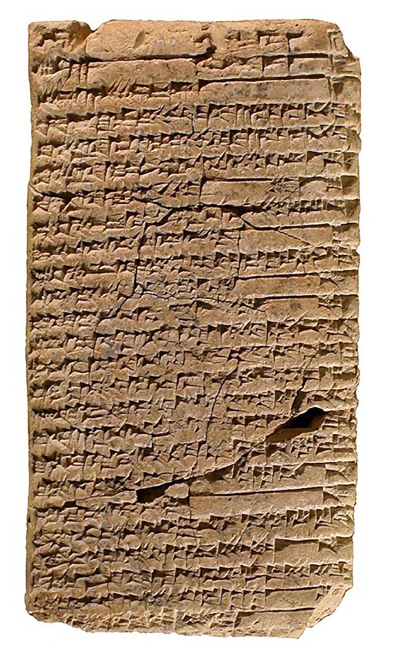 Shuruppak kileskrifttavlen, ca. 1900-1700 f.Kr av Sumerian