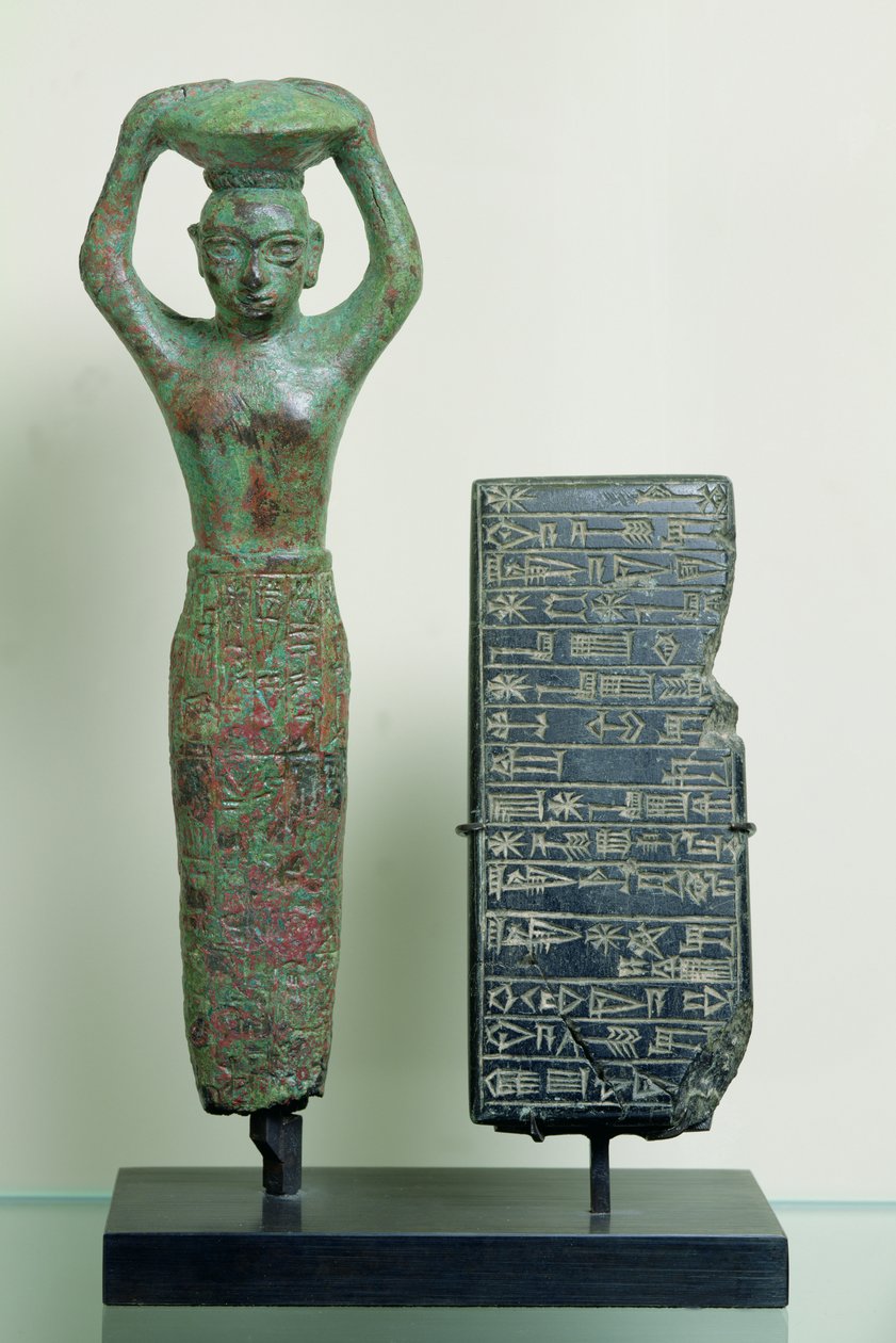 Treasure of Amar-Sin (ca. 2047 f.Kr.) Konge av Ur, ca. 2040 f.Kr. (kobber) av Sumerian