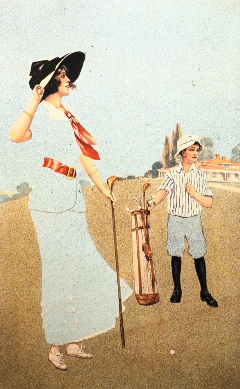 'The Lady and the Caddy', amerikansk, 1913 av Sunfit and Co