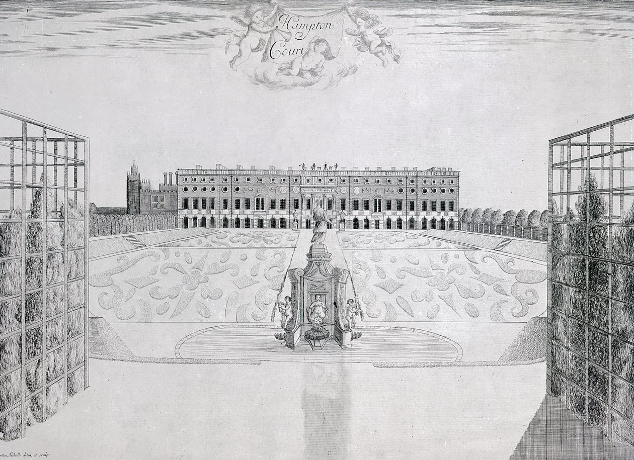 Hampton Court South Front, ca. 1830 av Sutton Nicholls