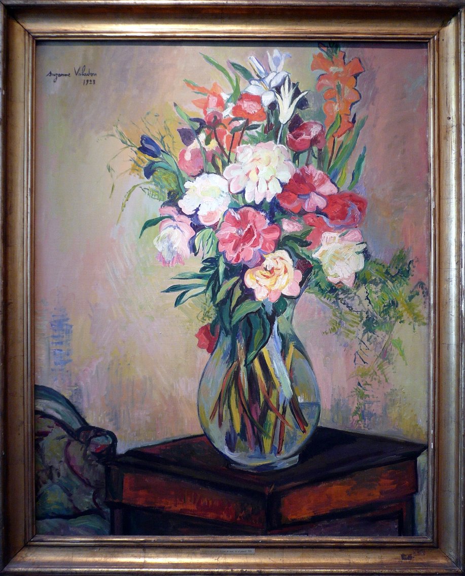 Blomsterbukett av Marie Clementine (Suzanne) Valadon