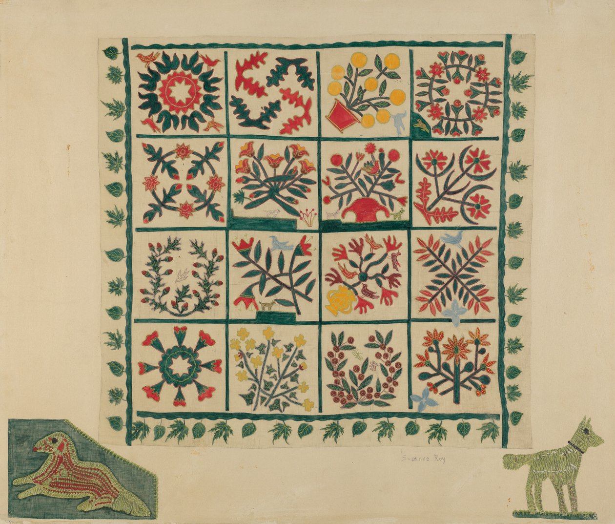 Quilt topp av Suzanne Roy