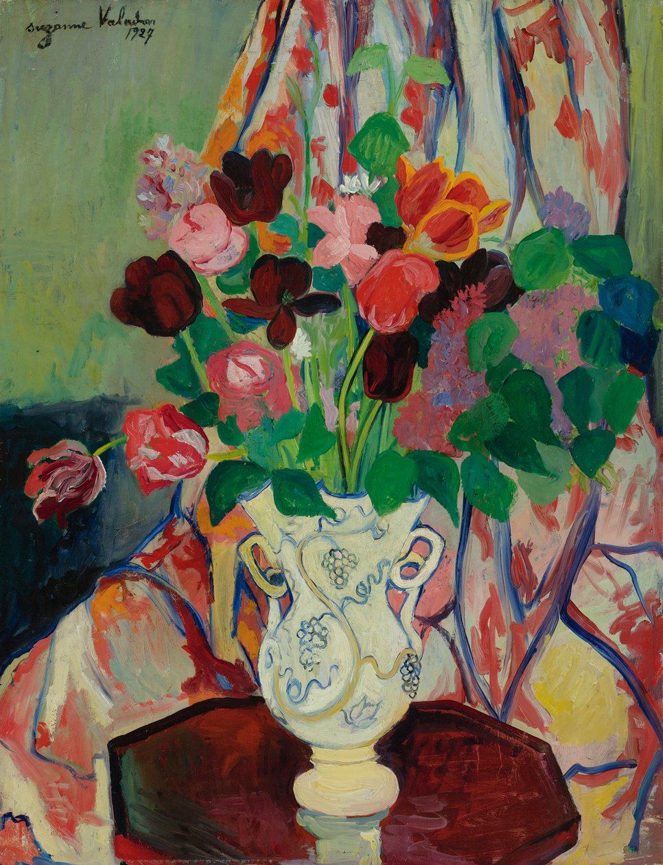 ""Bukett of Tulips"" (Tulip Bouquet) Maleri av Suzanne Valadon (1865-1938) av Suzanne Valadon