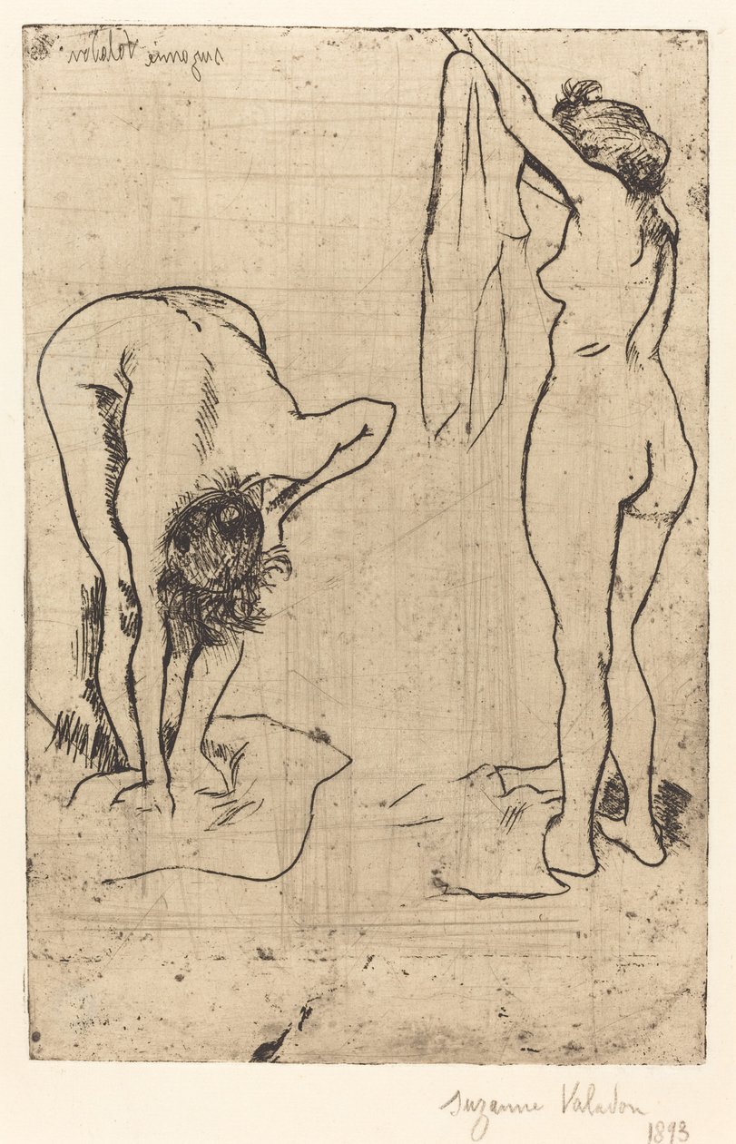 Kvinner i badekaret av Suzanne Valadon
