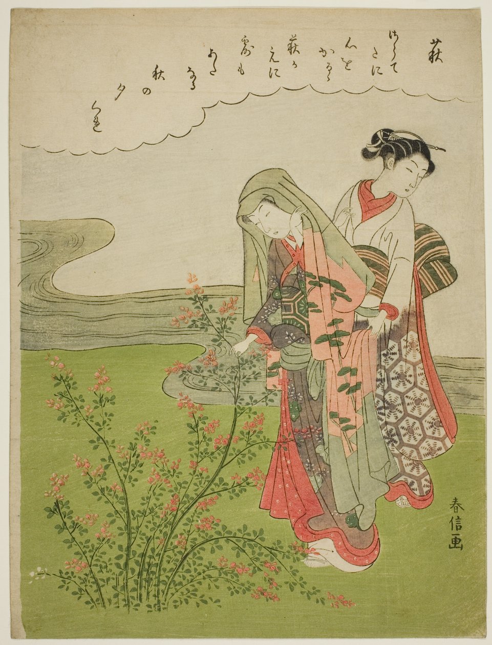 Bush Clover (Hagi), fra en serie med blomster uten tittel av Suzuki Harunobu