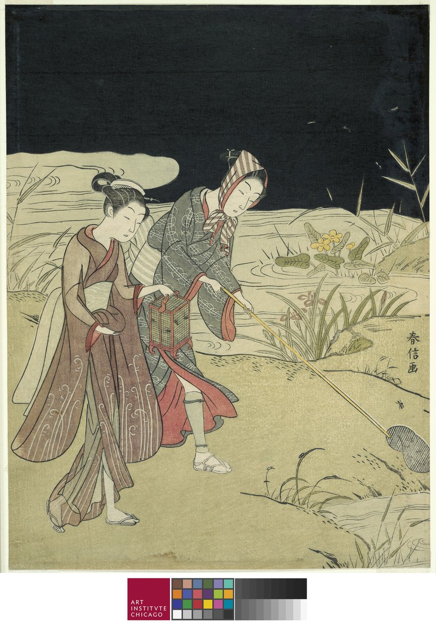 Å fange ildfluer, ca. 1767-68 av Suzuki Harunobu