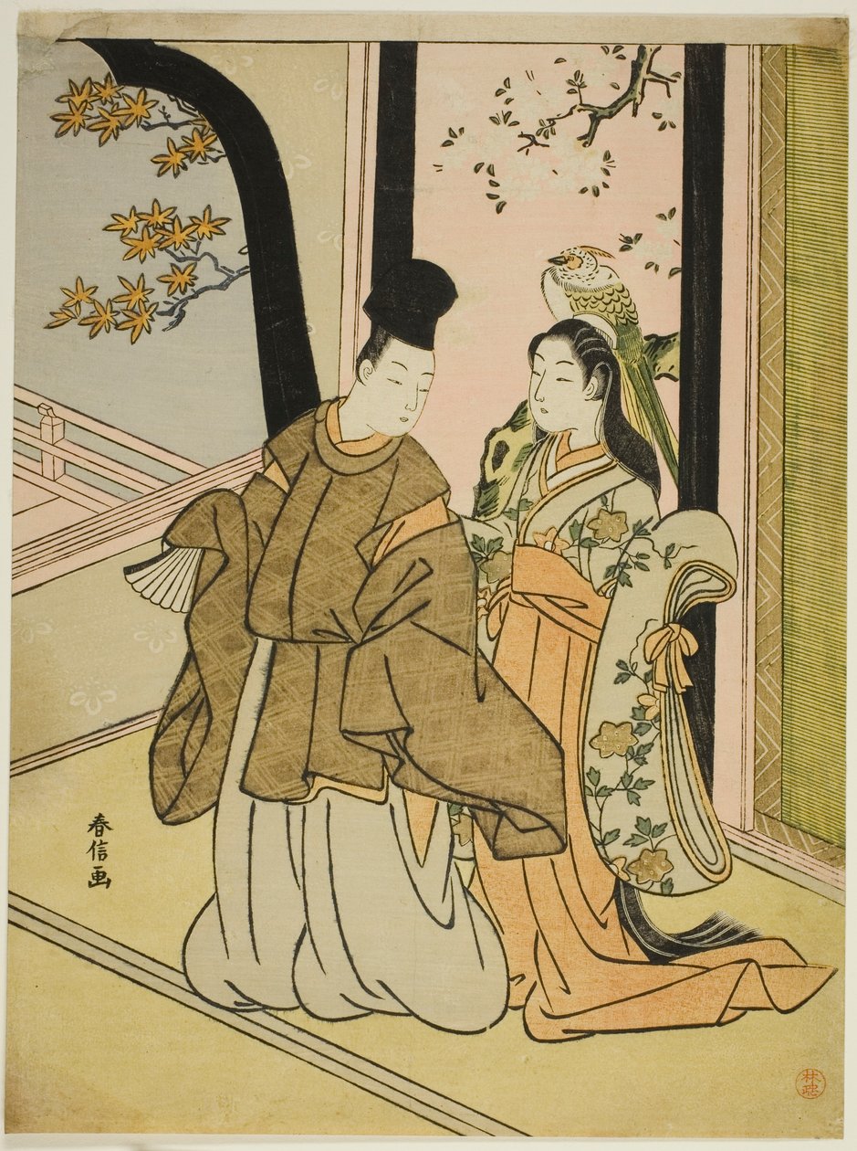 Hofmann og frue av Suzuki Harunobu