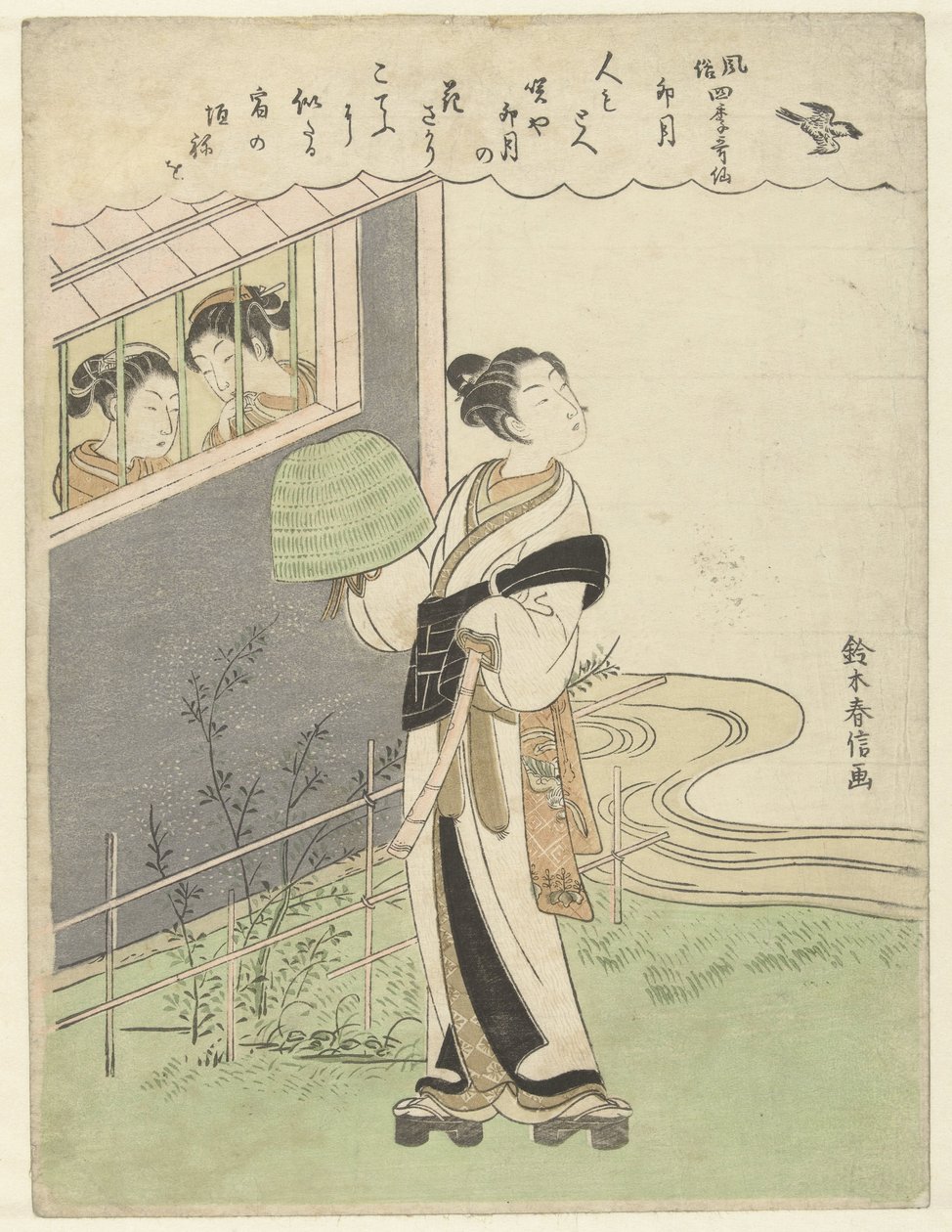 Den fjerde måneden Uzuki (tittel på objekt) Dikt om vaner og skikker i de fire årstidene. (serietittel) Fuzoku shiki kasen (serietittel på objekt) av Suzuki Harunobu
