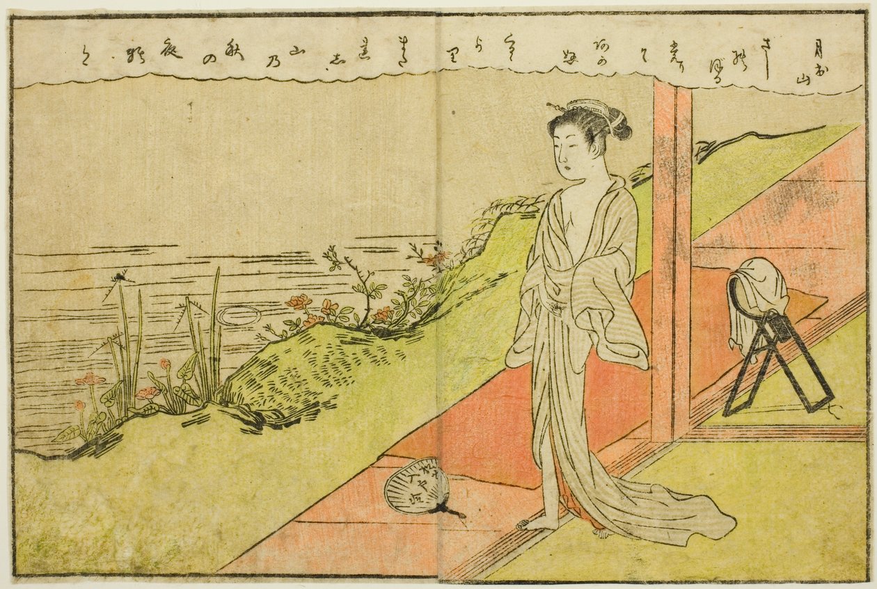 Tosidig illustrasjon fra Vol. 1 av "Picture Book of Spring Brocades (Ehon haru no nishiki)" av Suzuki Harunobu