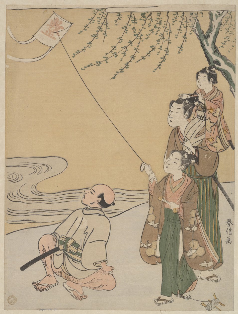 Drageflyging av Suzuki Harunobu