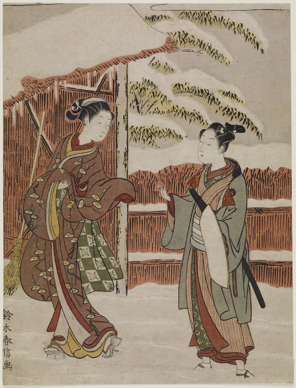 Mitate of a Scene fra Kabuki Play Women