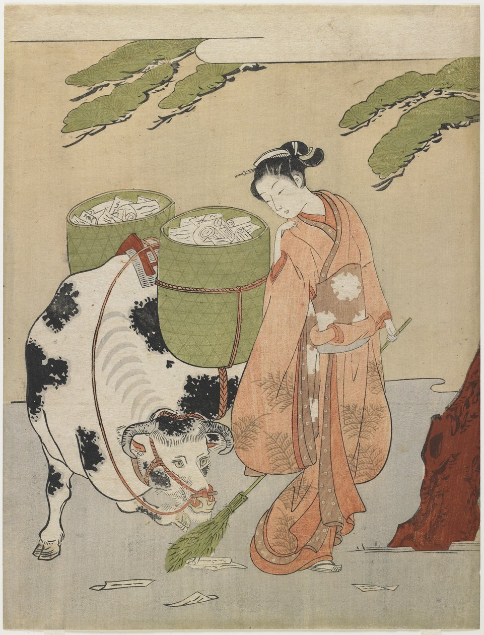 Mitat av en Oxherder, ca. 1767 av Suzuki Harunobu