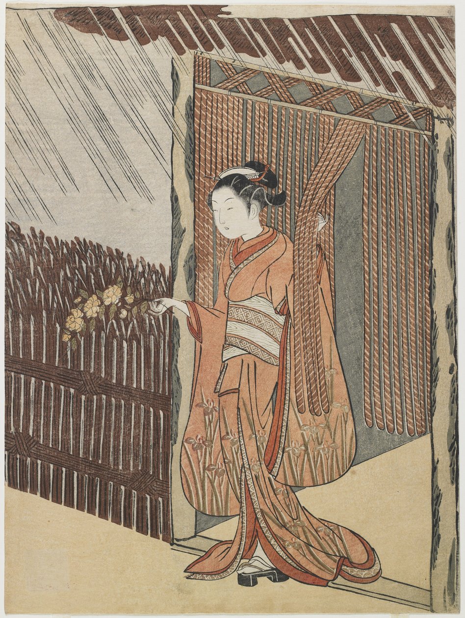 Mitat av poeten O_ta Do_kan, 1766-1767 av Suzuki Harunobu