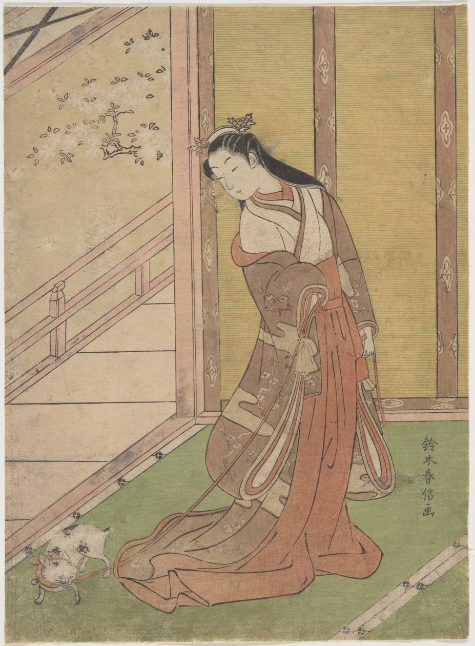Onna San no Miya (den tredje prinsessen) av Suzuki Harunobu