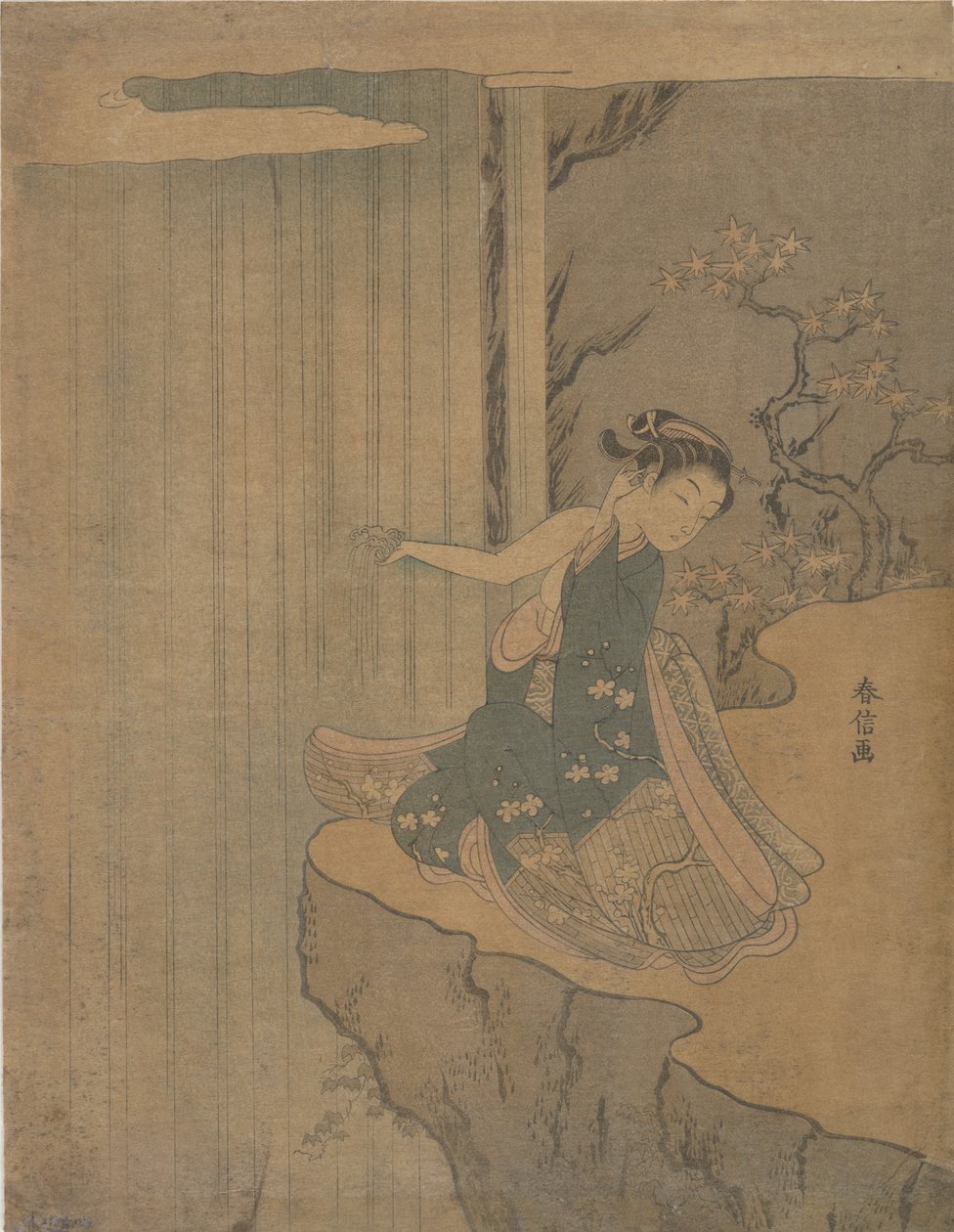 Parodi på legenden om Kyoyu og Sofu, 1764-72., 1764-72. av Suzuki Harunobu