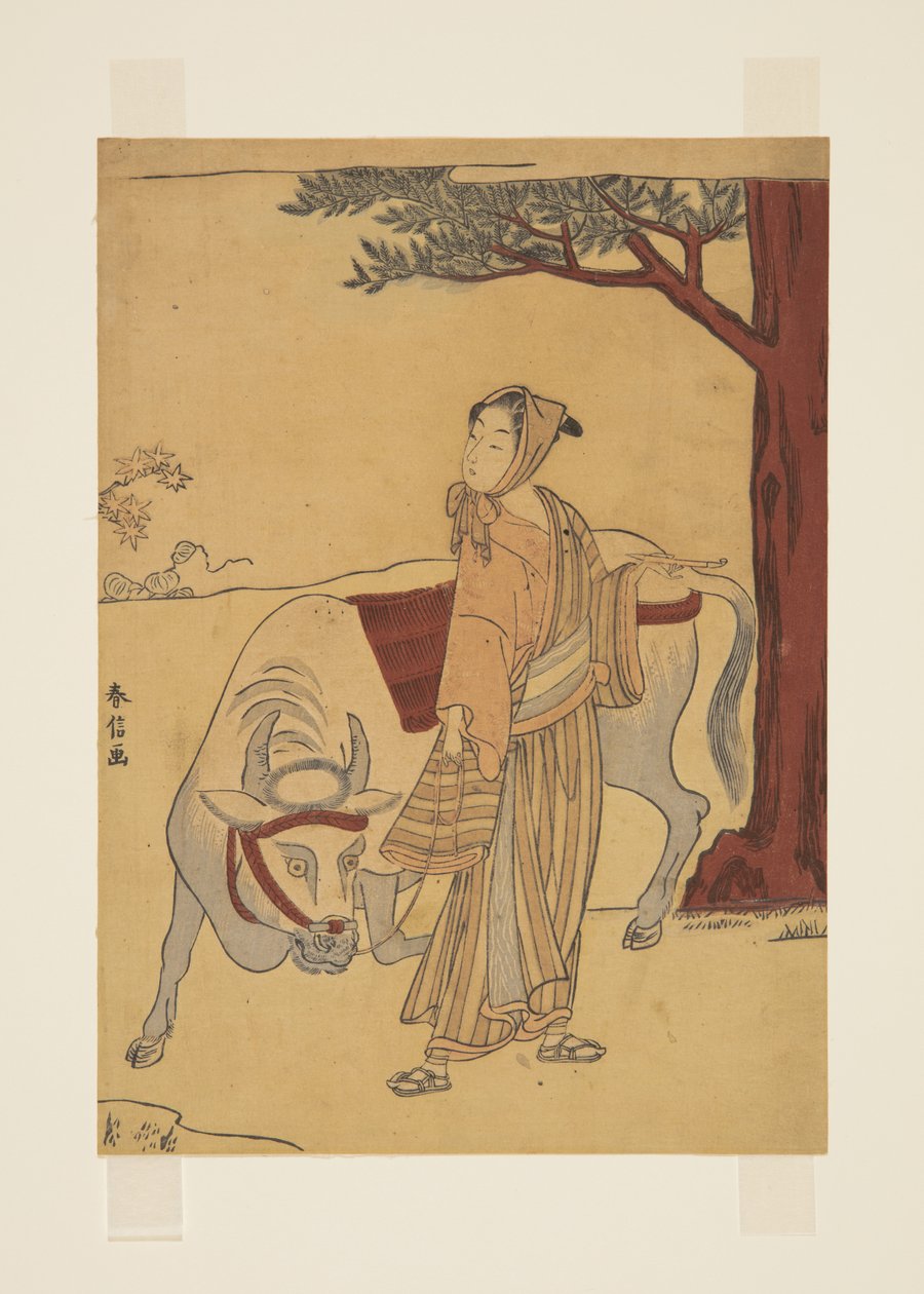 Parodi på historien om Chao Fu (treblokktrykk i farger) av Suzuki Harunobu