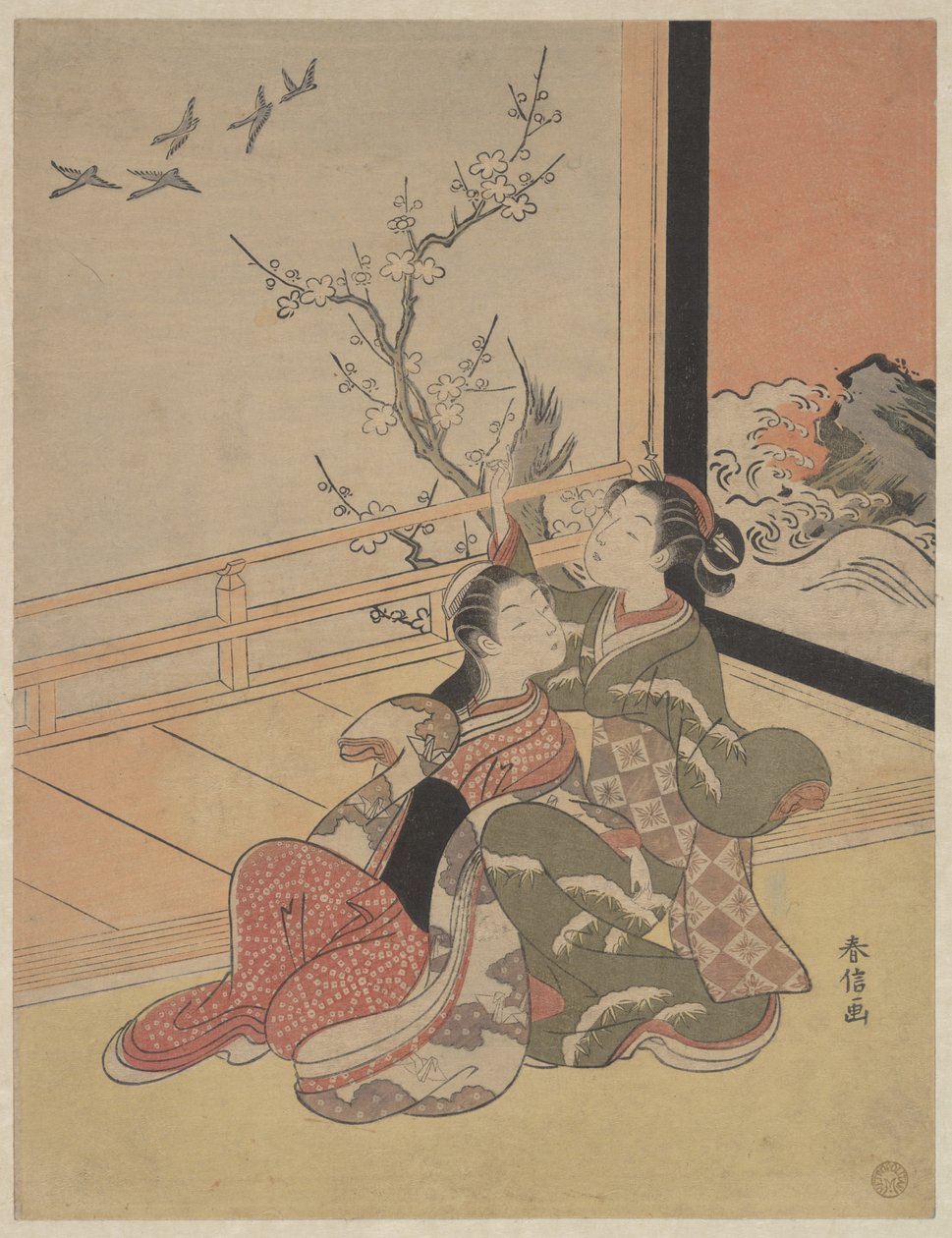 Se dem fly av Suzuki Harunobu
