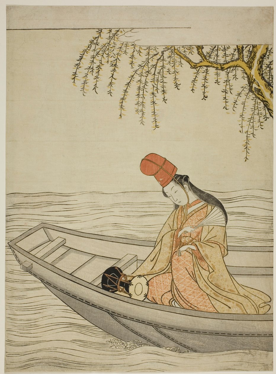 Hakubyo dansermedlem Asazuma Boa t av Suzuki Harunobu