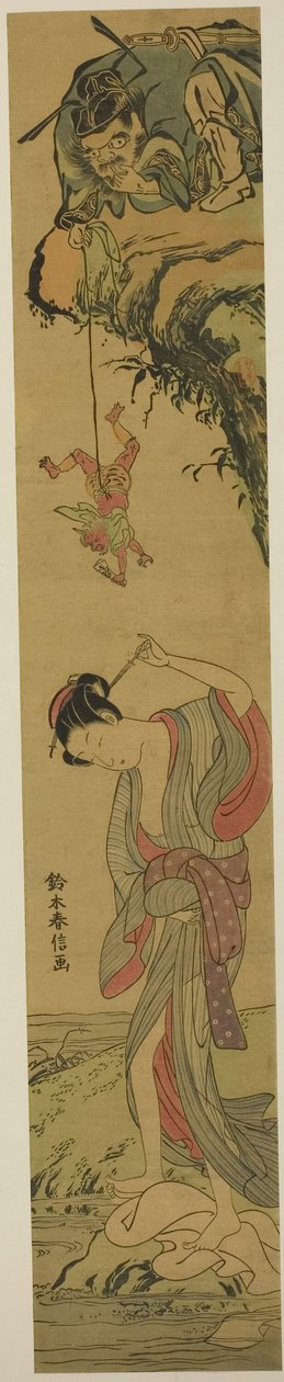 Shoki forelsket av Suzuki Harunobu