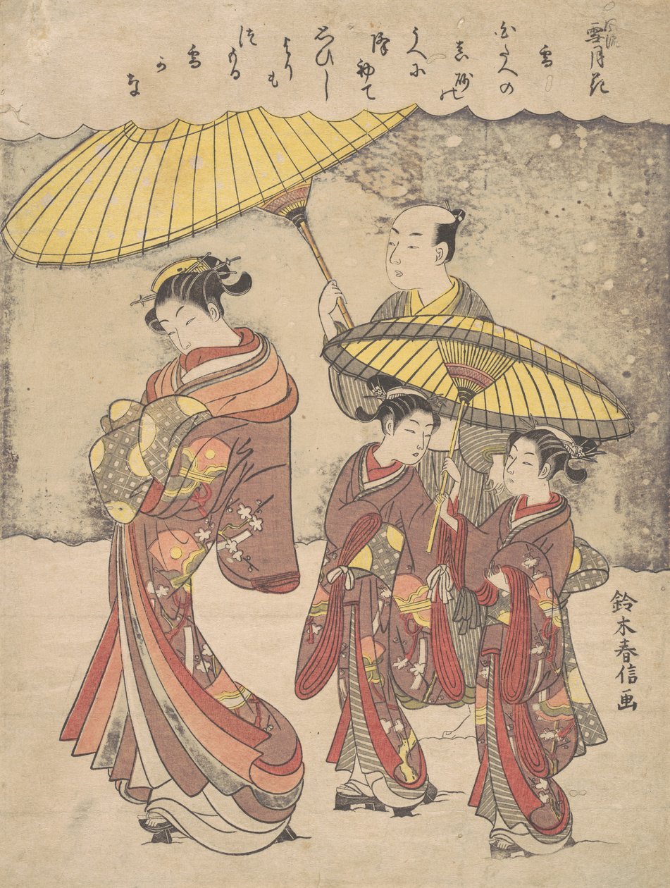 Snø, ca. 1769., ca. 1769. av Suzuki Harunobu