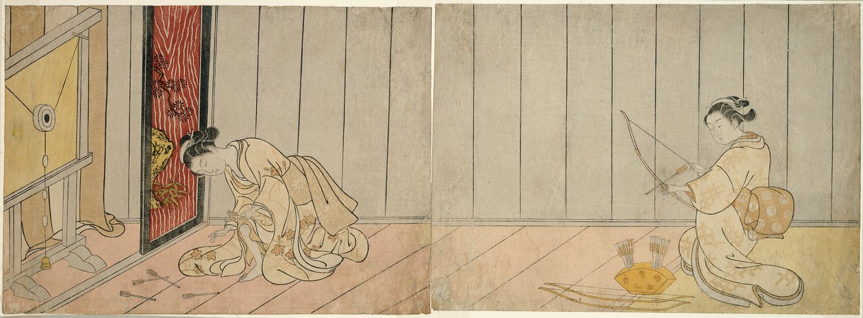 Bueskytingsgalleriet av Suzuki Harunobu