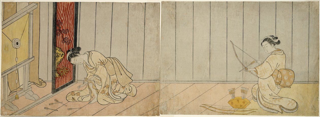 Bueskytingsgalleriet, 1765 av Suzuki Harunobu
