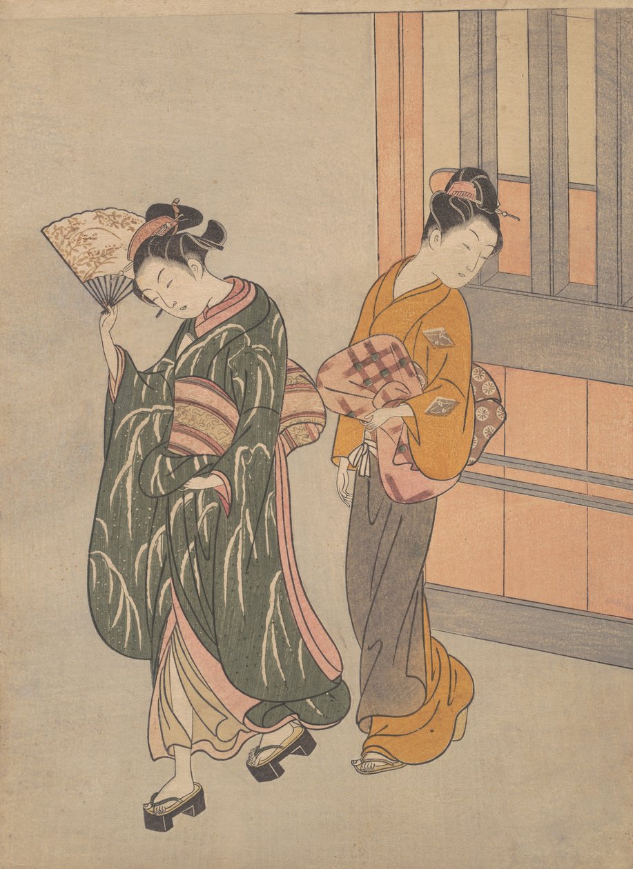 The Clear-day Mountain Wind of the Fan, ca. 1766, ca. 1766. av Suzuki Harunobu