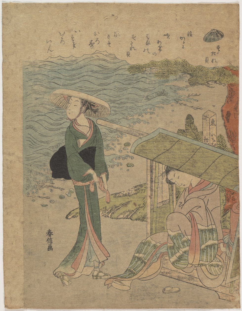 Gardinmuslingen av Suzuki Harunobu