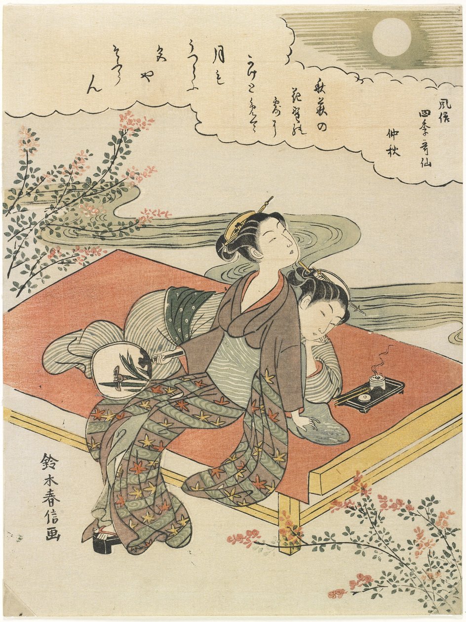 Den åttende måneden, ca. 1768 av Suzuki Harunobu