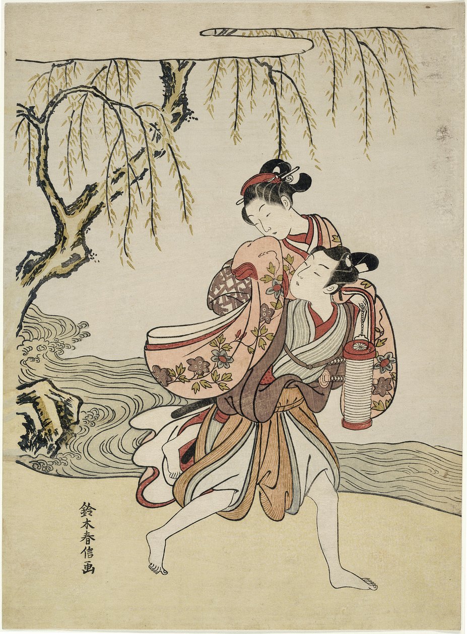 The Elopement (parodi på Akutagawa-episoden fra "Tales of Ise") av Suzuki Harunobu