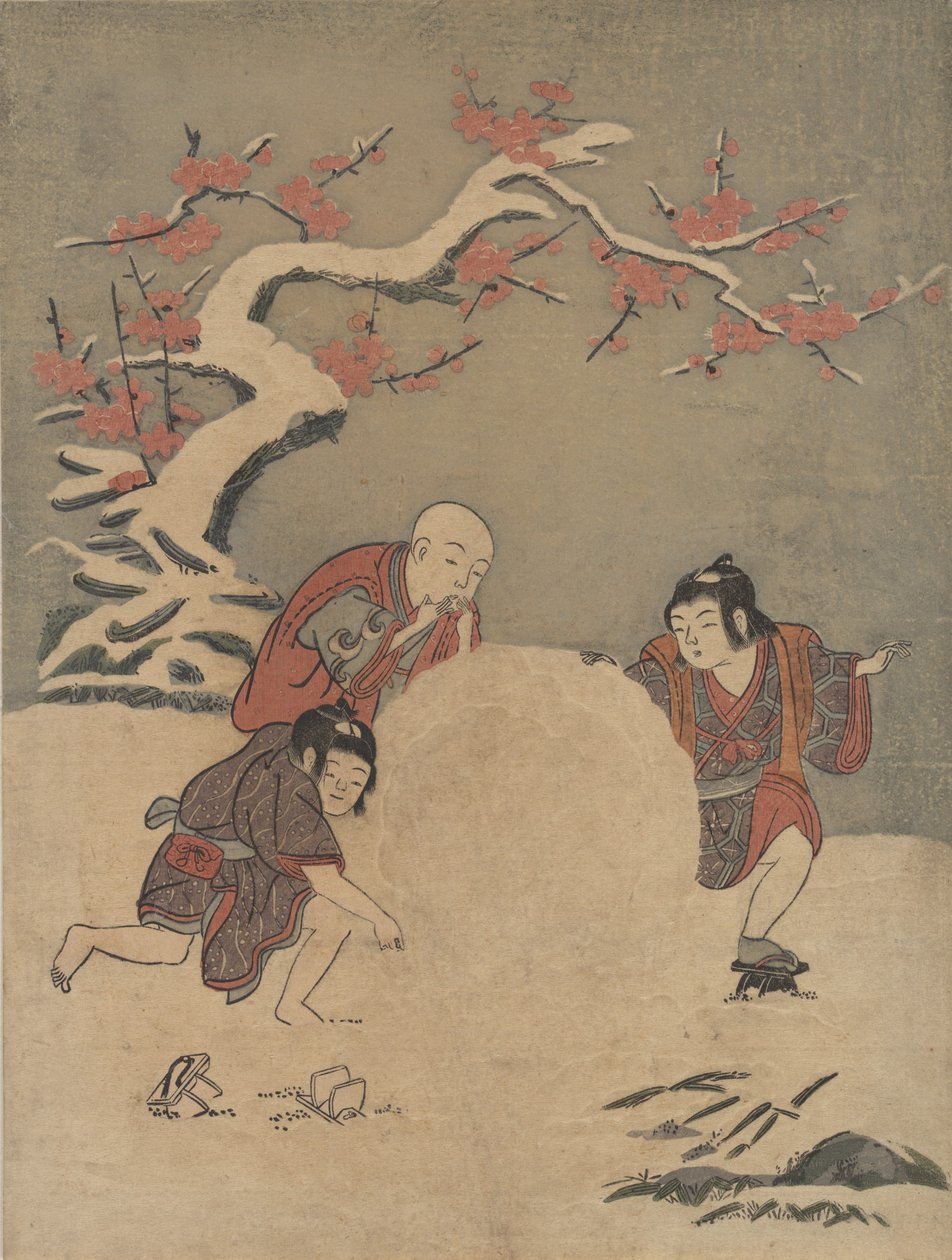 Snøballen, 1770., 1770. av Suzuki Harunobu