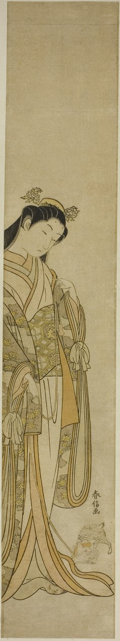 Den tredje prinsessen og kattungen hennes av Suzuki Harunobu