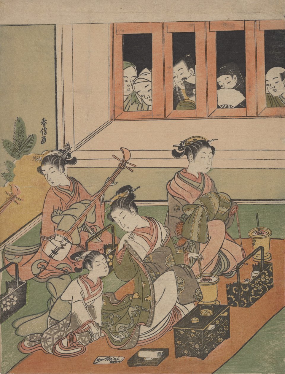 The Watchers and the Watched, 1764-72., 1764-72. av Suzuki Harunobu