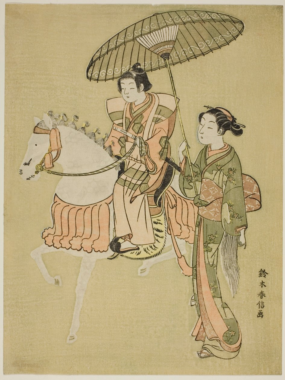 Den unge rytteren av Suzuki Harunobu