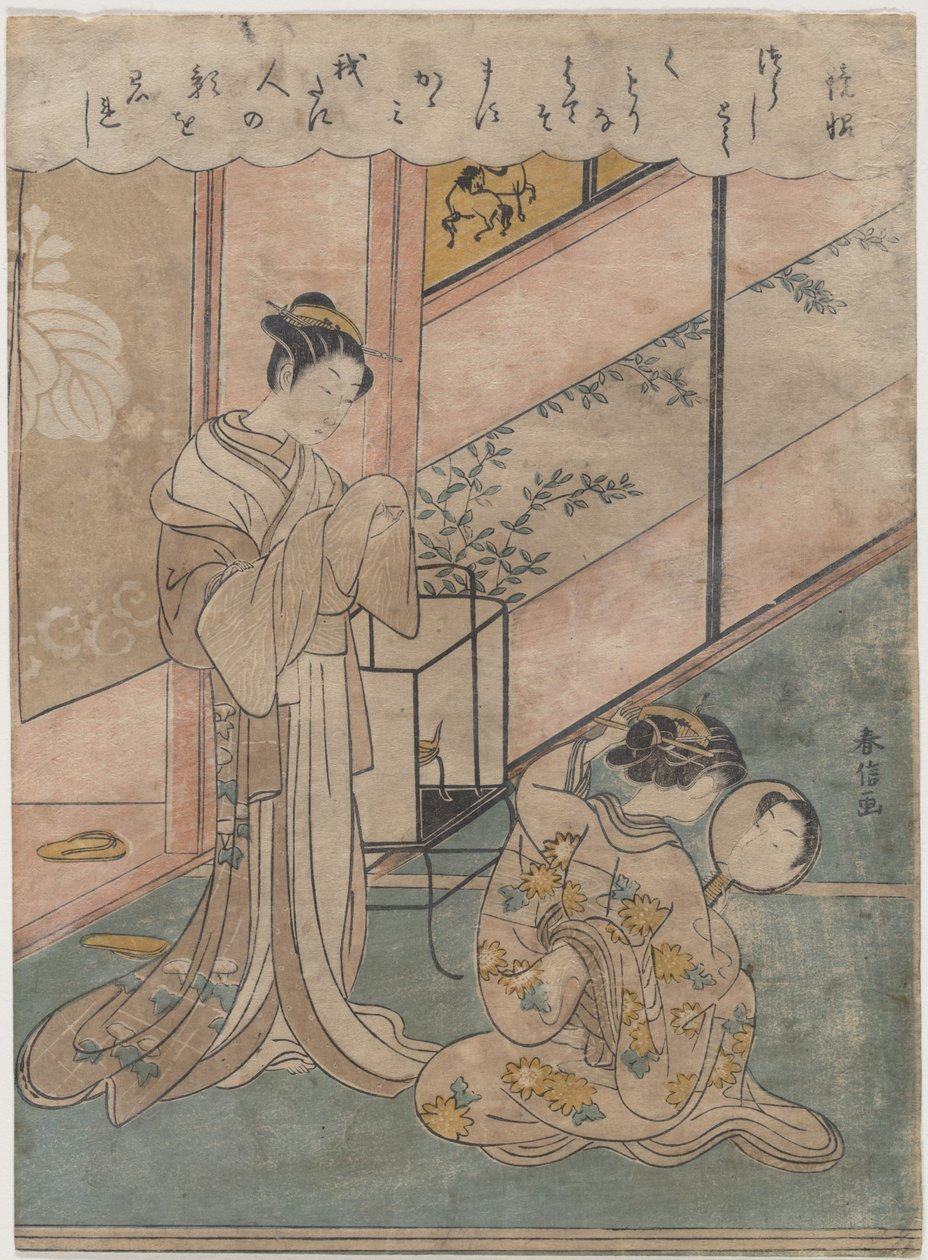 To damer av Suzuki Harunobu