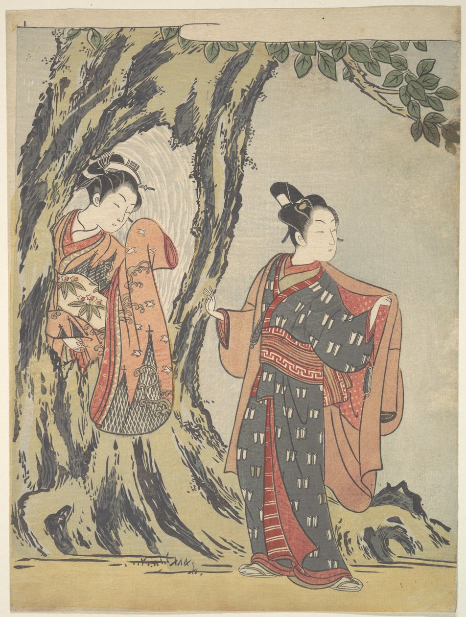 To unge mennesker av Suzuki Harunobu