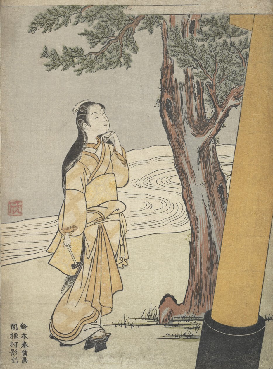 Besøk til en helligdom ved oksens time Ushi no toki mairi, 1765., 1765. av Suzuki Harunobu
