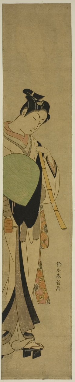 Ung mann kledd som en tjukkemunk av Suzuki Harunobu