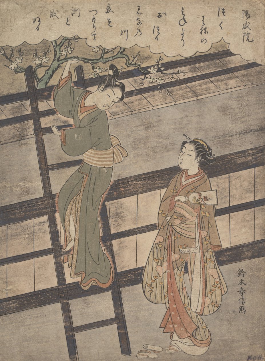 Medlem av nattskatten, ? 1766. , mygg. 1766. av Suzuki Harunobu