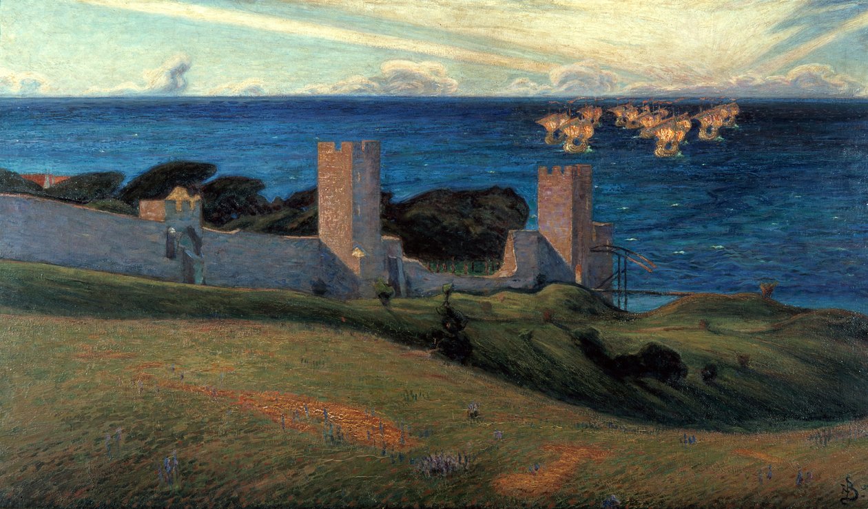 Syn. Scene fra Visby, 1894 av Richard Bergh