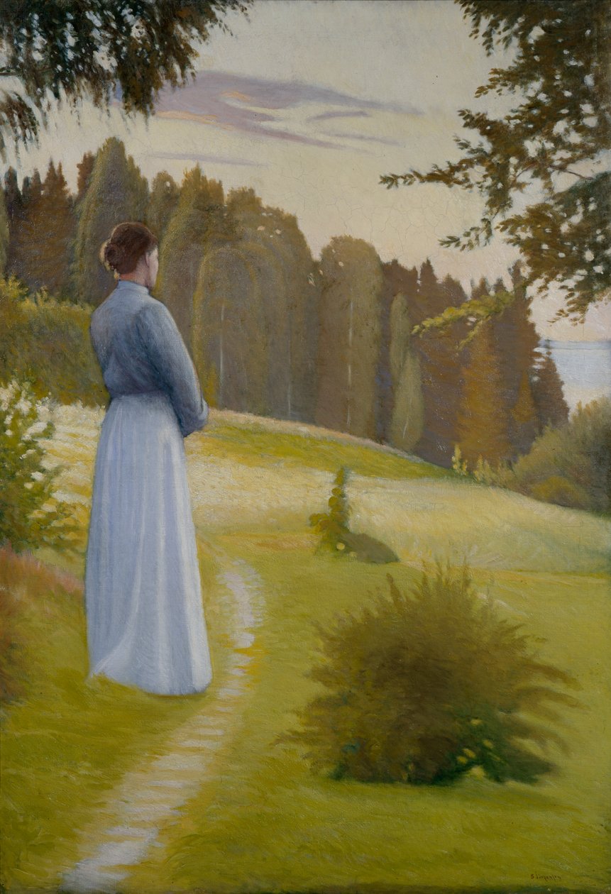 After Sunset (olje på lerret) av Sven Jorgensen