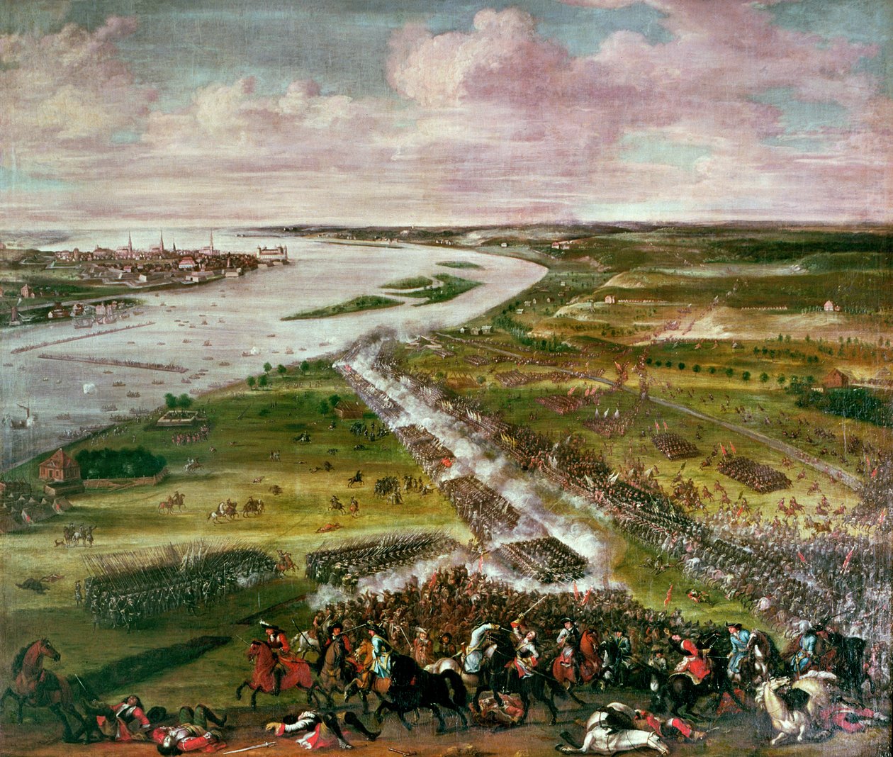 Slaget om krysset av Dvina, 1701 av Swedish School