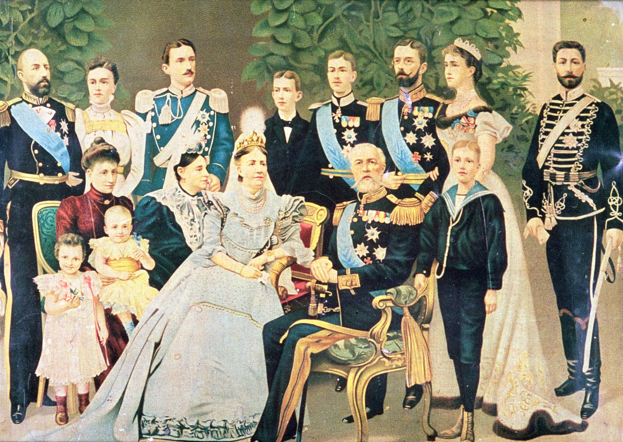 Oscar II og hans familie, ca. 1890 av Swedish School