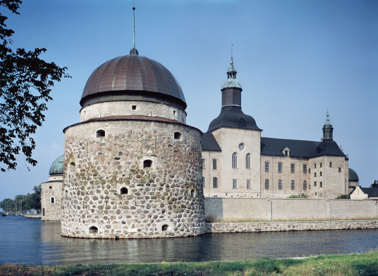Utsikt over Vadstena slott, bygget i 1545 av Swedish School