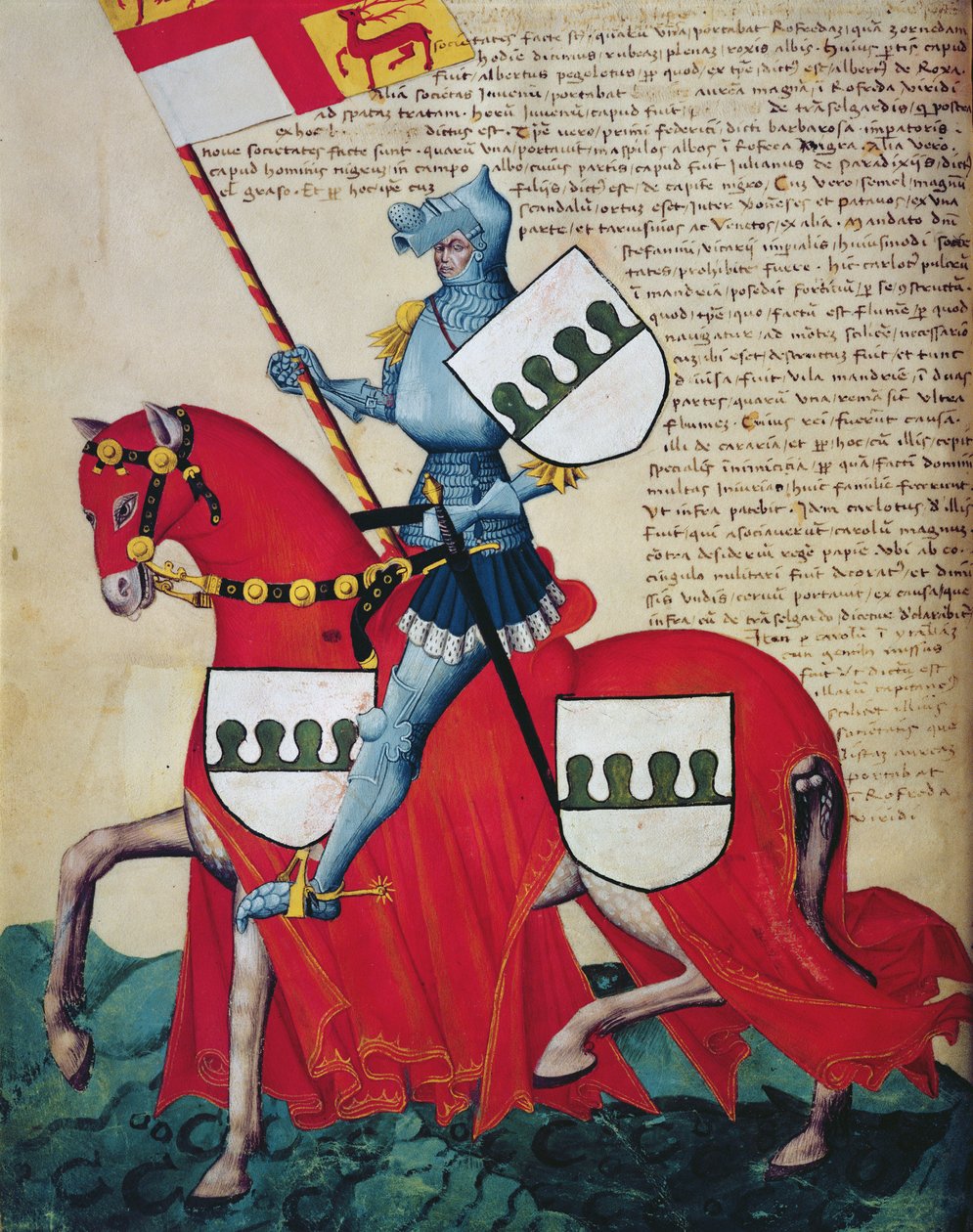 Carlotto Capodilista dei Transelgaldi (tempera på vellum) av Swiss School