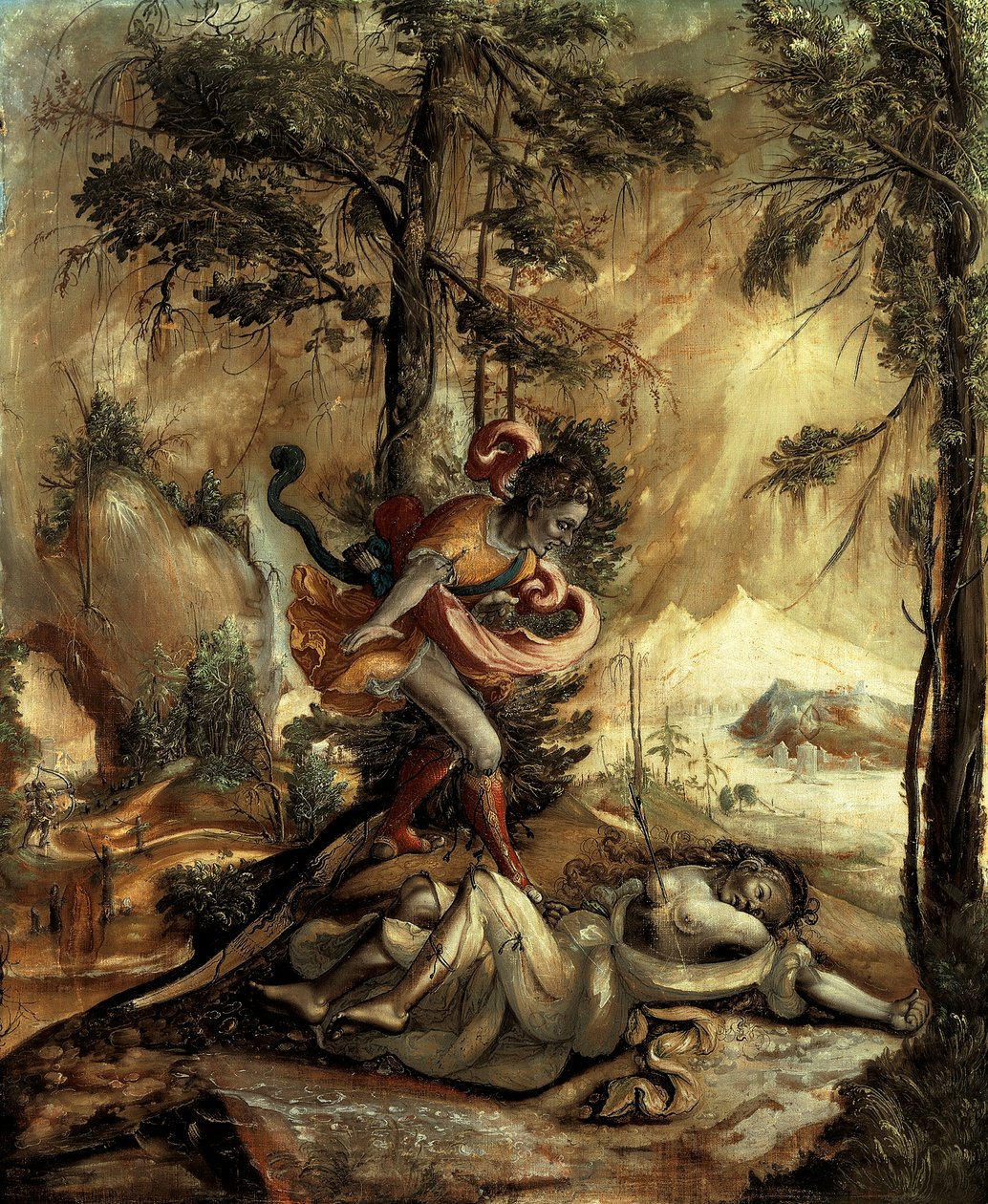 Cephalus og Procris av Swiss School