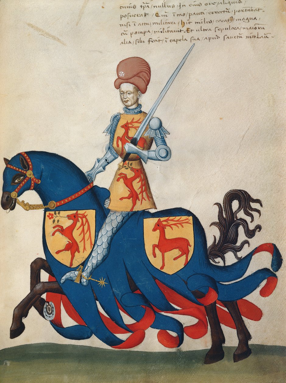Giordano Forzate Capodilista (tempera på vellum) av Swiss School