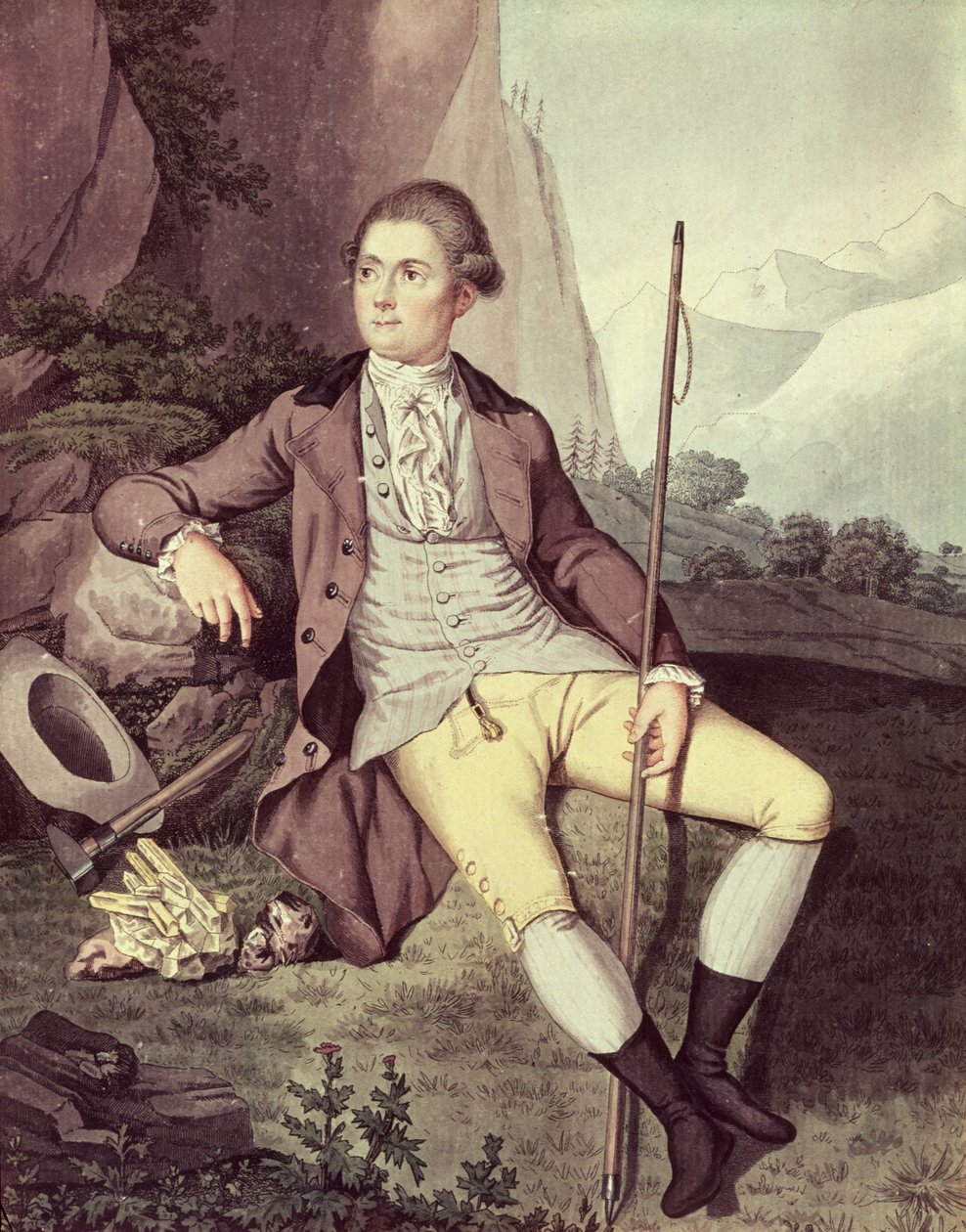 Horace Benedict de Saussure (1740–99) av Swiss School