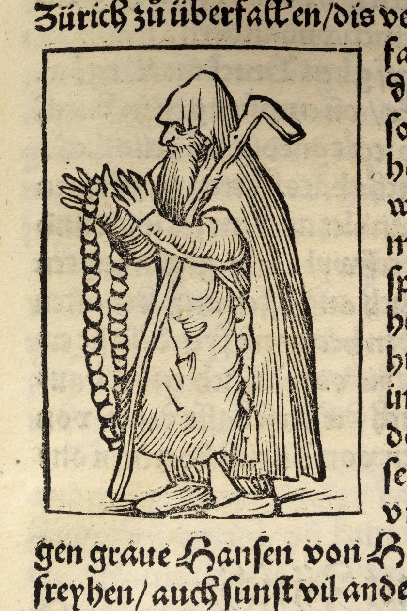 Illustrasjon fra Cosmographia av Sebastian Muenster, Basel 1544 av Swiss School