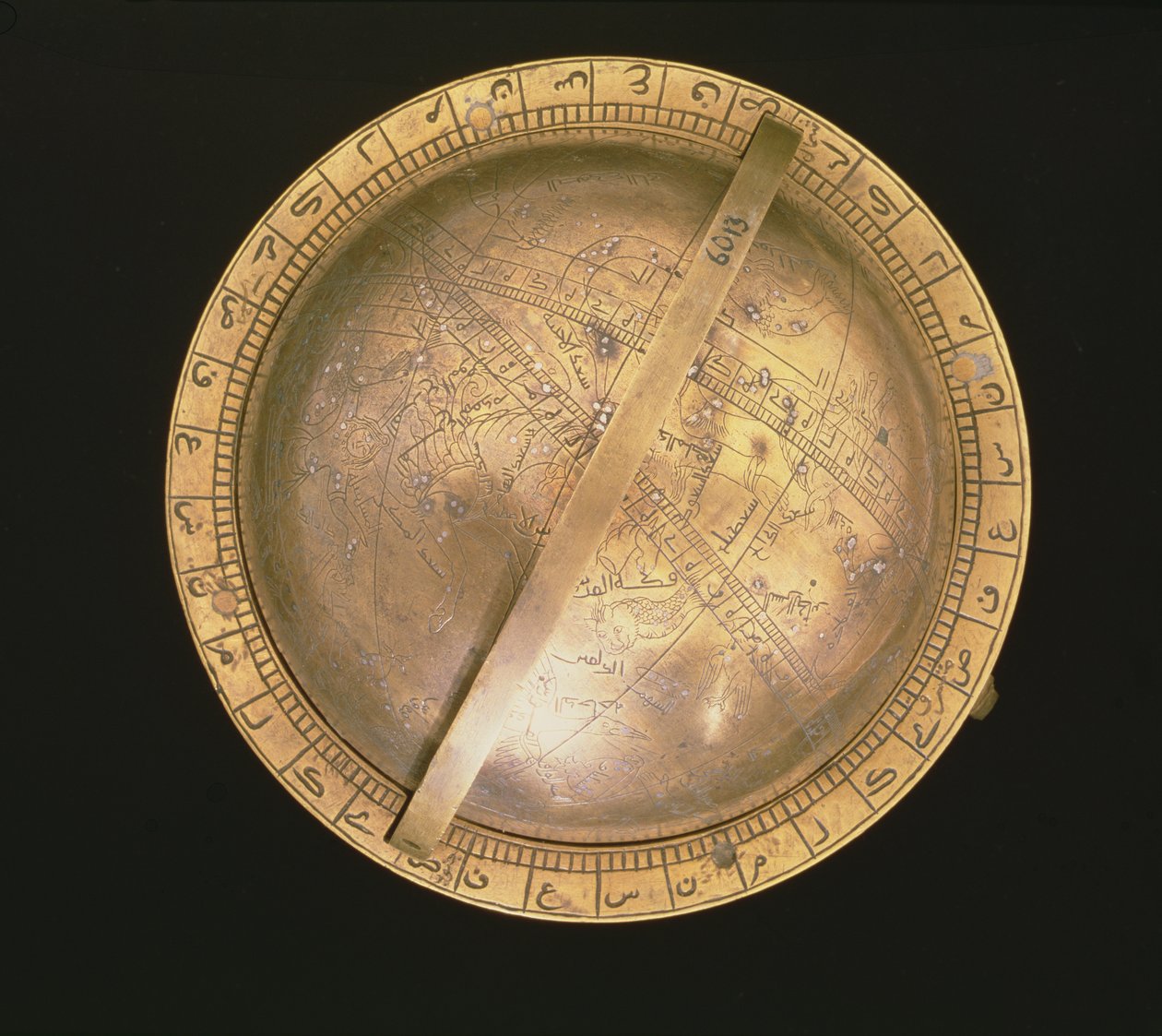 Orrery-klokke, med emaljert dyrekretskalender og jordklode, av Fr.Ducomun, dit Boudry, ca. 1800 av Swiss School